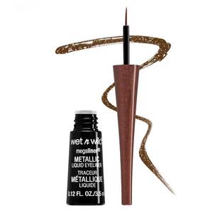 lot 411 image: wet n wild MegaLiner Liquid Eyeliner - Metallic, Metallic Brown