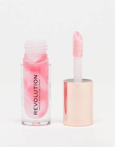 lot 412 image: Makeup Revolution Ceramide Swirl Moisturizing Lip Gloss Pink 4.5ml