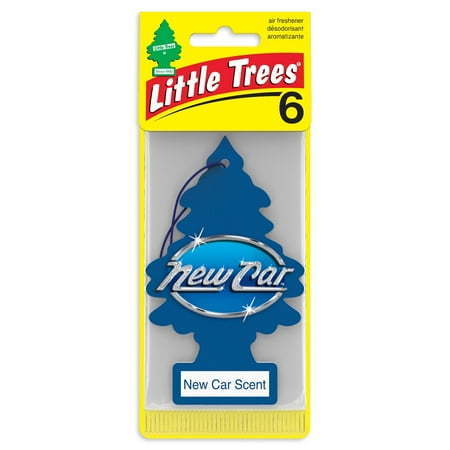 lot 4714 image: Little Trees Air Freshener New Car Scent Fragrance 6-Pack