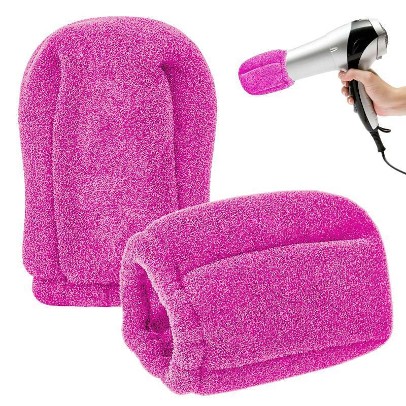 lot 1728 image: 2Pcs Sock Diffuser for Hair Dryer, Universal Diffuser Hair Dryer Attachment Sock Curly Hair Blow Dryer with Diffuser for Curly Hair Diffuser Cap, Fits Most Every Size Blow Dryer (Pink) - Retail $10