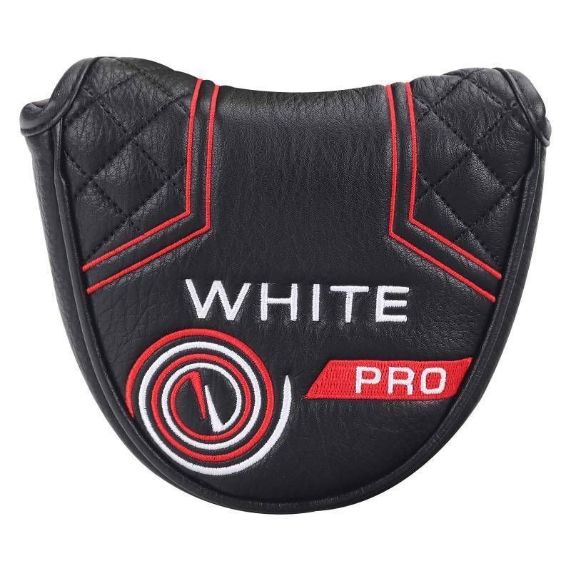 lot 1775 image: mytag Golf Club Head Covers Mallet Putter Headcovers for Odyssey White Hot Pro Heel-Shaft (Strong Magnetic) - Retail $20