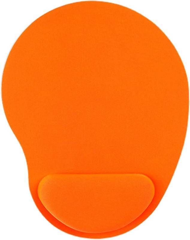 lot 1856 image: ZhangyiHot Wrist Rest Mouse Pad With Memory Foam Stepped-Wedge Design - Pain Relief, Non-Slip Comfortable Mousepad for Office Home Computer Laptop (Orange)