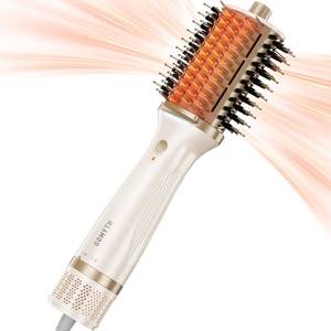 lot 2539 image: GOMYTH Upgraded 5-in-1 Blow Dryer Brush with Heated Comb - Volumizer Hair Dryer Brush for Wet & Dry Hair, Ideal for Thick Curly Hair, Salon Blowout, Frizz-Free Shiny Hair, Reduced Heat Damage - 70mm - Retail $50