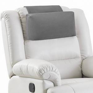 lot 2540 image: AHUAWA Neck Pillow for Recliner Chair, 14 Adjustable Recliner Pillow for Headrest, Soft Velvet Non-Slip Head Pillow for Recliner, Couch, Chair, Sofa - Retail $27