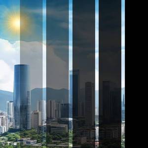 lot 2552 image: FuFin One Way Window Privacy Film with Installation Tools, 10% VLT Window Tint for Home, Reflective Mirror Glass Windows Coverings Sun Heat UV Blocking, PET Material, 17.5Inch�78.7Inch - Retail $10