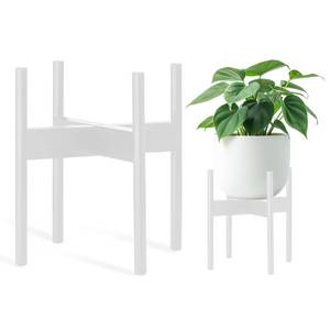 lot 2565 image: Nabytok Wood 11.9 x 12.5 Plant Stand Indoor Outdoor, Wooden Single Floor Plant Pot Holder, Natural Plant Stand, Assembly Required (Excluding Potted Plants) - Retail $25