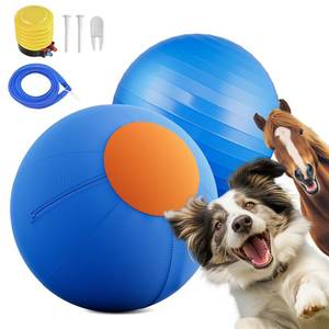 lot 2594 image: ZIDA 18 Herding Ball for Dogs and Horses - Upgraded Chew Material Dual-Layer Durable Dog Toy Agility Equipment for Australian Shepherds,Cattle,Border Collies,SmallMedieum Breeds - Retail $36