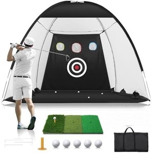 lot 100 image: Golf Practice Training System with Hitting Mat - Retail $52