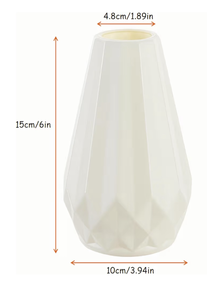 lot 108 image: 2-Pack Plastic Composite Vase Set - Retail $17