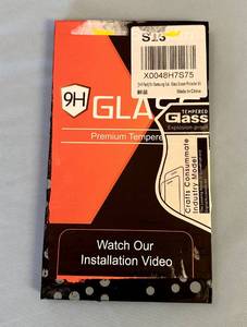 lot 145 image: Samsung Galaxy S6 Tempered Glass Screen Protector Kit, set of 3 - Retail $8