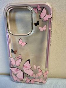 lot 147 image: Cosmo iPhone Case with Butterfly, iPhone 2022 Pro 6.1 - Retail $15
