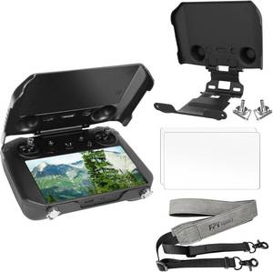 lot 150 image: FPVtosky RC Pro Controller Protector Kit for DJI Mavic 3 Accessories, Kit includes RC Pro Sun Hood Cover, RC Pro Lanyard, RC Pro Screen Protector x 2 - Retail $40