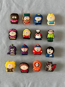 lot 160 image: South Park Character Shoe Charms Set of 16 - Retail $0