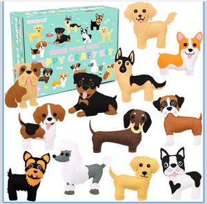 lot 164 image: Make Your Own Puppy Craft Kit - Retail $20