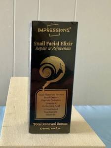 lot 188 image: Impressionz Snail Facial Elixir Total Renewal Serum - Retail $0