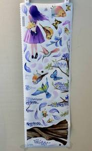 lot 211 image: KUIAEFIEV Wall Stickers Decorative Floral Nature Decals Set, 2 sheets, 35 x 12 each - Retail $0