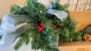 lot 223 image: 3 Ft Christmas Tree with Star Topper and LED Lights - Retail $0