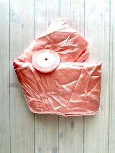 lot 226 image: Pink Satin Material, Pink Satin Ribbon  - Retail $0