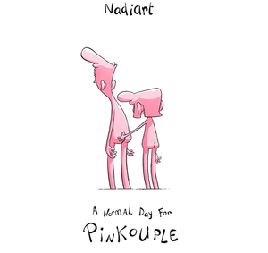 lot 233 image: A Normal Day for Pinkouple Hardback Comic Book by Nadia - Retail $12