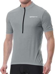 lot 245 image: Spotti Mens Short Sleeve Cycling Jersey with Rear Pockets, Small - Retail $25