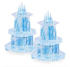 lot 260 image: Frozen Themed 3-Tier Cupcake Stand, Pack of 2 - Retail $10