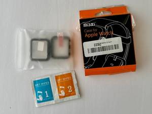 lot 261 image: Misxi 2-Pack Black Hard Case for Apple Watch Series 32 38mm - Retail $8
