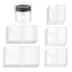 lot 264 image: Swpeet Clear PVC Heat Shrink Wrap Bottle Shrink Bands Assortment Kit, 750 Pieces 3 Sizes  1.77 1.96  3.5  Perforated Bottle Shrink Bands Perfect for Bottles, Jars, Cans and Tin Lip Gloss  - Retail $0
