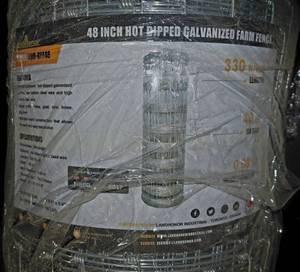 lot 2700 image: Unused Landhonor Galvanized Farm Fence  LHR-GFF48