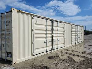 lot 2715 image: One Way Use 40 High Cube Storage Container, 4 Side Opening Doors, 1 End Opening  Landhonor ZXJU0283539
