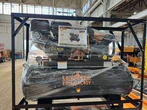 lot 2466 image: Unused LandHonor 40 Gallon 2-Stage Truck Mounted Air Compressor