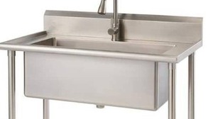 lot 60888 image: TRINITY EcoStorage 32x16 Stainless Steel Utility Sink Basin Only