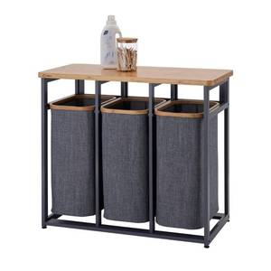 lot 60892 image: TRINITY EcoStorage Bamboo Laundry Station  Dark Gray