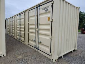 lot 993 image: One Way Use 40ft High Cube Multi-Door Container  YLEU2549311  4 side door Opening W 1 End Door Opening