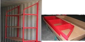 lot 3033 image: Suihe Container Racks  Orange