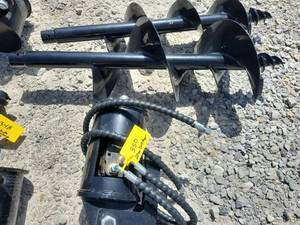 lot 350 image: SDLANCH Mini Excavator Auger set 20cm and 30cm augers