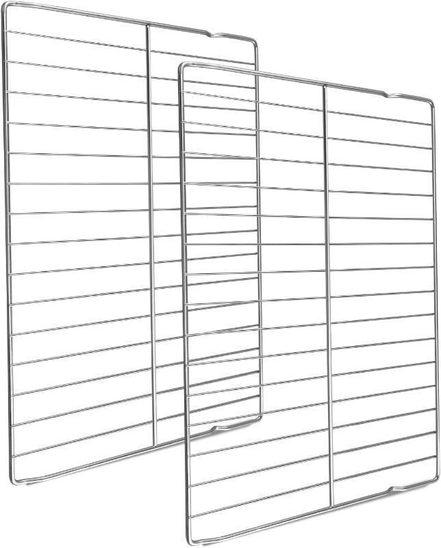 lot 371304 image: WB48T10063 Range Oven Rack Fit for GE General Electric Hotpoint Oven Stove, Stainless Steel Oven Rack Replace AP4538468 PS2577619 1550790 AH2577619 EA2577619, 24 x 17 Inch, 2 Pack