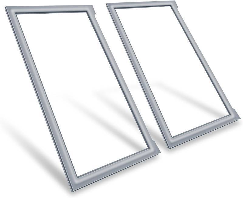 lot 471444 image: 2PK Upgraded 42.13x16.93 W10830055 Refrigerator French Door Gasket Compatible with Whirlpool Maytag KitchenAid Kenmore Refrigerator Door Seal W10163991 W10191105 W10443238 AP6027230 PS11759512 Gray