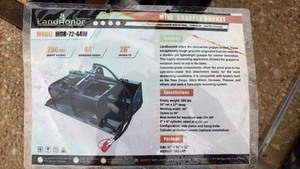 lot 231 image: LandHonor Mini Skid Steer Grapple Bucket MGB-72-44W