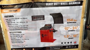 lot 292 image: LandHonor Model LHR-WB24 Heavy Duty Wheel Balancer