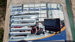 lot 618 image: SHINE 13-Drawer Rolling Tool Cabinet with 1159 Tools