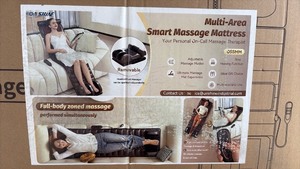 lot 675 image: ONSHINE Multi-Area Smart Massage Mattress with Removable Head and Foot Massager