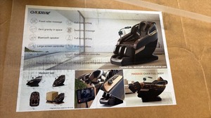 lot 684 image: OnShine OSMC-BKBR Full Body Massage Chair with Zero Gravity and Bluetooth