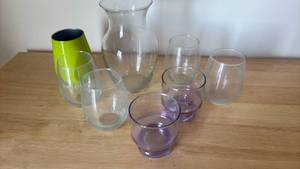lot 1134 image: Mixed Glassware Set with Carafe and Drinking Glasses