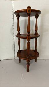 lot 1254 image: Three-Tier Wooden Plant Stand