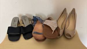 lot 1400 image: Ladies Heels and Sandals sizes 8.5 to 10