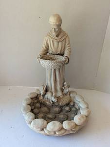 lot 3057 image: St. Francis Garden Statue with Water Feature