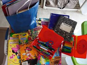 lot 3201 image: Childrens Activity Books, Color Pencils, Crayons, Construction Paper and More