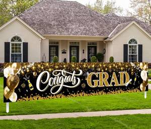 lot 2635 image: 2026 Graduation Decorations-Congrats Grad Yard Sign Banner Decoration for Class of 2026 Graduation Party Supplies - Retail $11