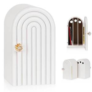 lot 2644 image: Lzttyee Phone Box for Family Time, Bamboo Cell Phone Jail, 3 Sections Hold 6 Phones, with Charging Holes, Phone Holder Self-Discipline Box, Help Kids Adults Focus Back, Mobile Phone Addiction (White) - Retail $60