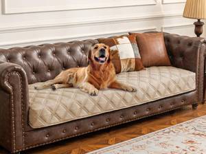 lot 2680 image: Ameritex Waterproof Dog Bed Cover Pet Blanket with Anti-Slip Back for Furniture Bed Couch Sofa - Retail $20